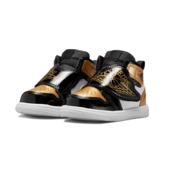 Rare Air Jordan Sky Jordan 1 SE 'Gold Toe' TODDLER 4c - Picture 3 of 10